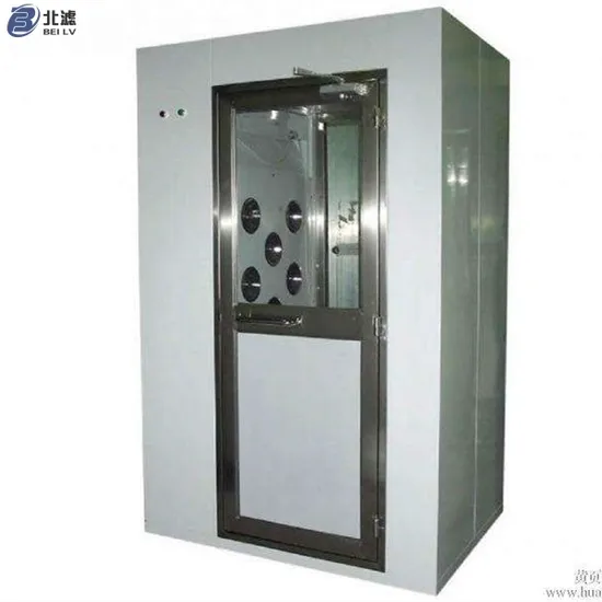 Automatic Cleanroom Air Shower Chamber with Sensor Door and HEPA Filtration System